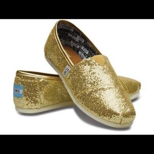 Sparkly Gold Toms
